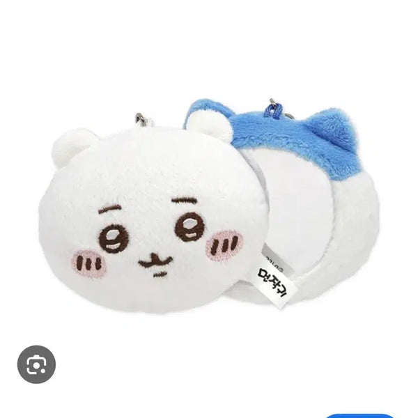 [BUNJANG] Cheekawa Face Doll Keychain / 먼작귀 치이카와 얼굴 인형 키링