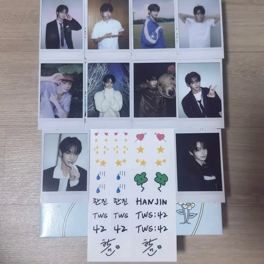 [BUNJANG] TWS Han Jin Selection Pack Set Polaroid Photocard 10ea + Handwritten Sticker Set / 투어스 한진 셀렉션팩 세트 폴라포카 10장+손글씨 스티커