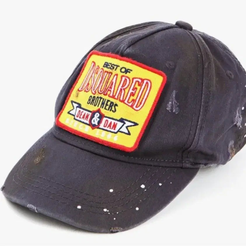 [BUNJANG] Dsquared2 Dean & Dan Dirty Painting Cap / 디스퀘어드 딘앤댄 더티페인팅캡