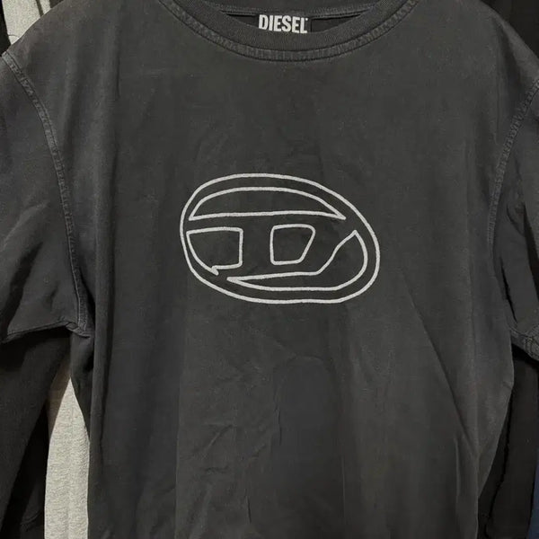 [BUNJANG] Diesel Picaboo Oval Logo T-Shirt - Size M / 디젤 피카부 오발 로고 티셔츠 M