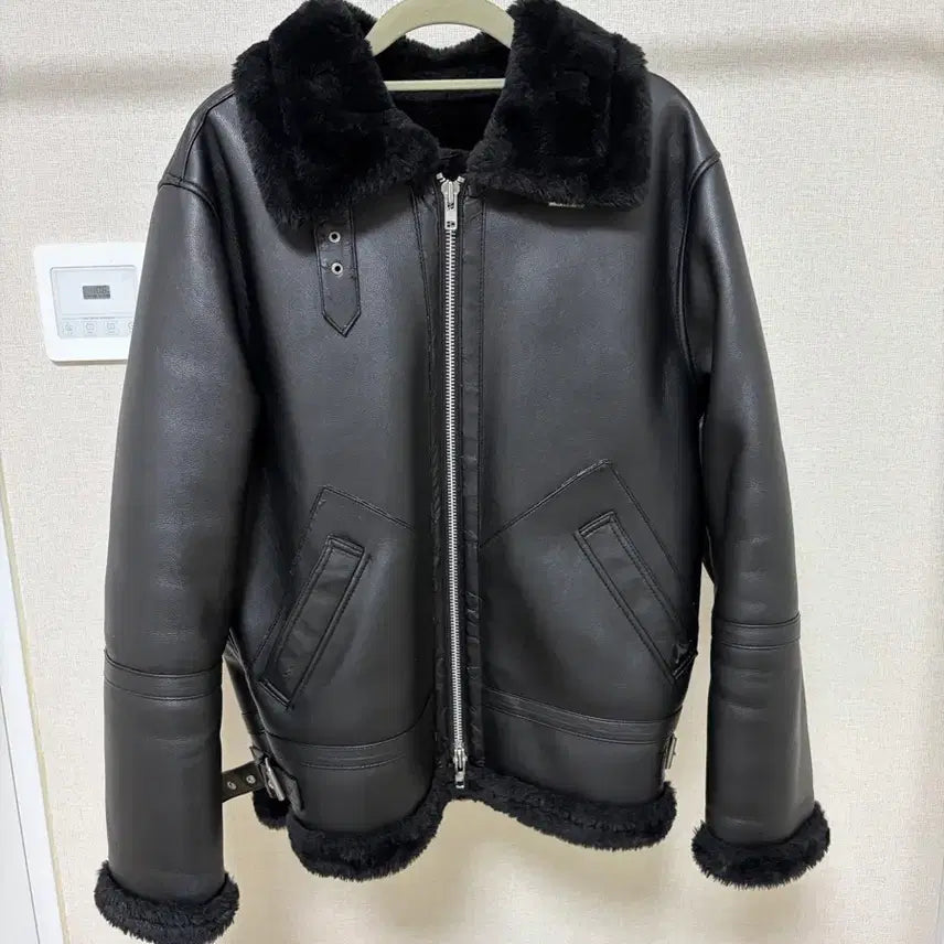 [BUNJANG] Dope Jason Shearling Lined Mustang Jacket Black / 도프 제이슨 무스탕