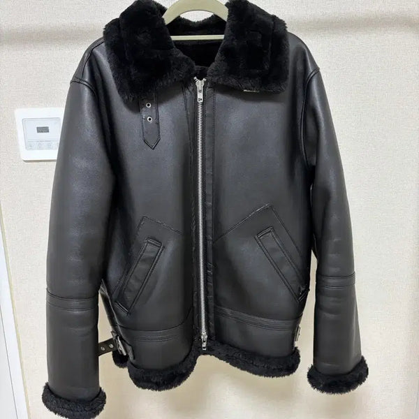 [BUNJANG] Dope Jason Shearling Lined Mustang Jacket Black / 도프 제이슨 무스탕
