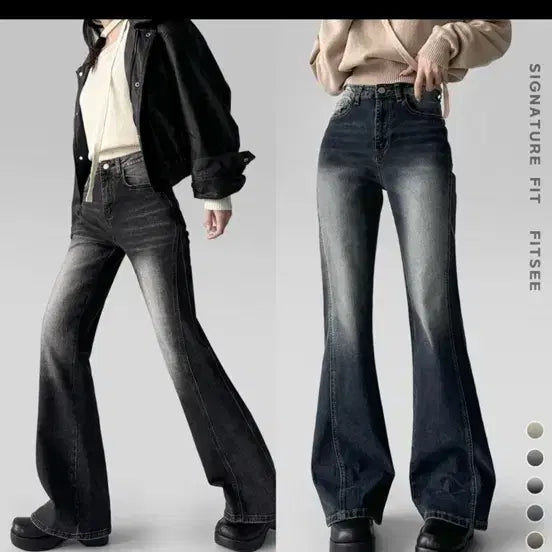 [BUNJANG] Fit Signature Bootcut Denim Pants Black / [새상품] 핏시그니처 부츠컷 데님 팬츠 블랙