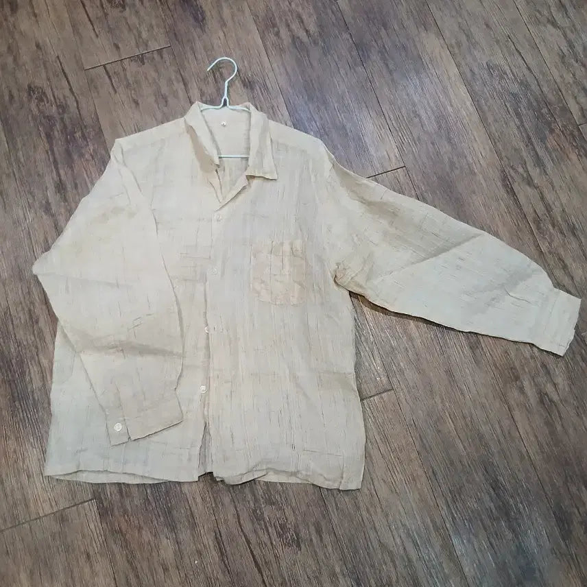 [BUNJANG] Hemp Short-Sleeve Shirt / 삼베상의