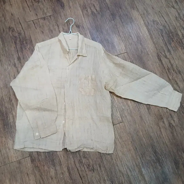 [BUNJANG] Hemp Short-Sleeve Shirt / 삼베상의