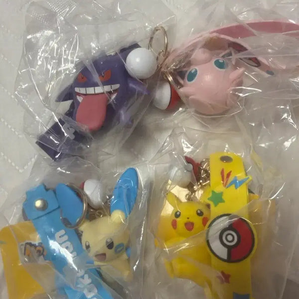 [BUNJANG] Pokemon Monster Ball Keychain Pikachu Mimikyu Bundle Set (Sealed) / 미개봉) 포켓몬스터 몬스터볼 키링 피카츄 팬텀 등 일괄