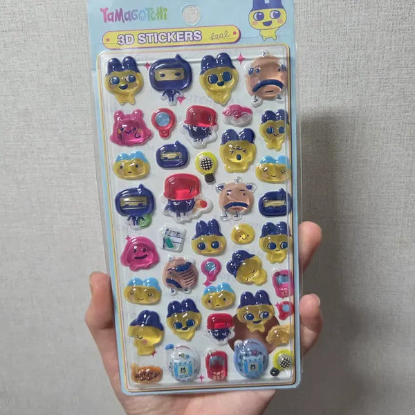 [BUNJANG] Tamagotchi Bon Bon Drop 3D Sticker / 다마고치 3D 봉봉 드롭 입체 스티커 1종 다마고치