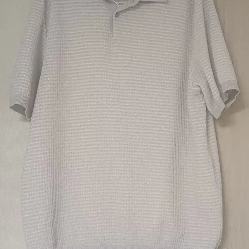 [BUNJANG] Kolon Cambridge Members Two-Tone Knit Polo T-Shirt / 코오롱 캠브릿지 멤버스 투톤 니트 폴로 반팔 카라티셔츠 105사이즈 판매