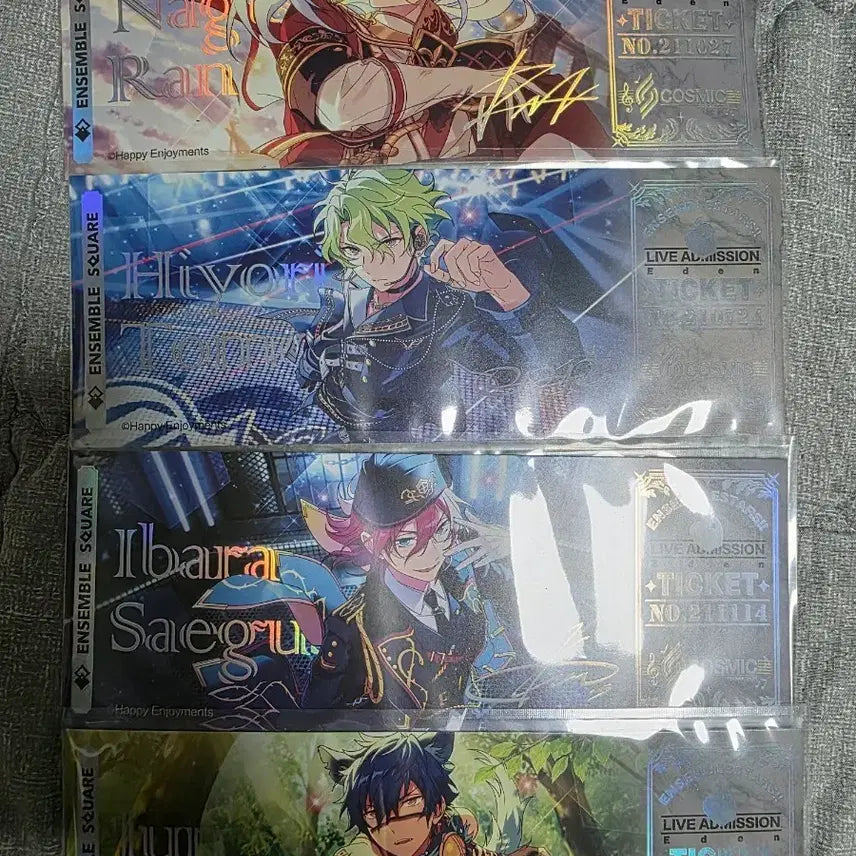 [BUNJANG] Ensemble Stars Ticket Bundle Set (4 pieces) / 앙상블 스타즈 티켓 4장 일괄