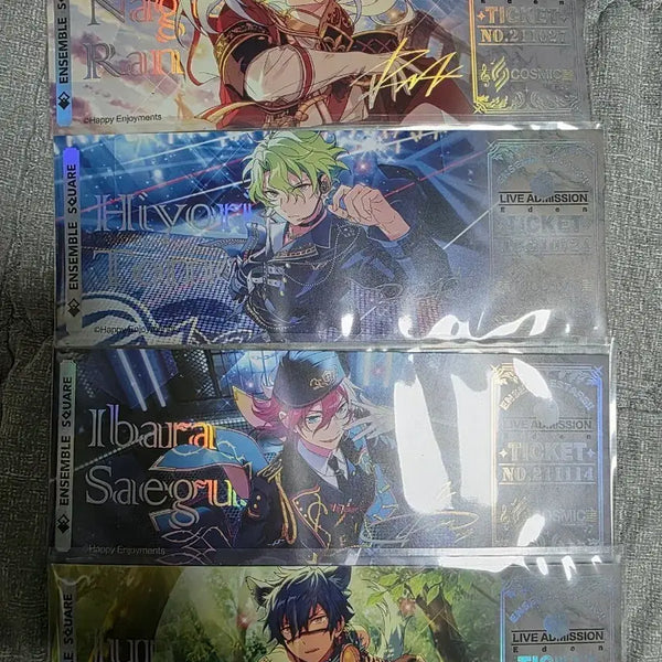 [BUNJANG] Ensemble Stars Ticket Bundle Set (4 pieces) / 앙상블 스타즈 티켓 4장 일괄
