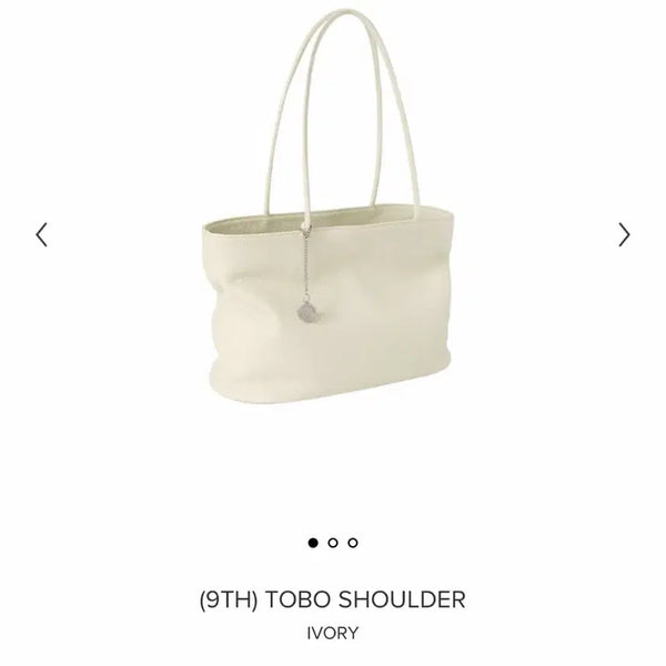 [BUNJANG] Minuit Muse 9TH Tobo Shoulder Bag Ivory / (미닛뮤트 9TH) 토보 숄더백 아이보리 (1회 착용)
