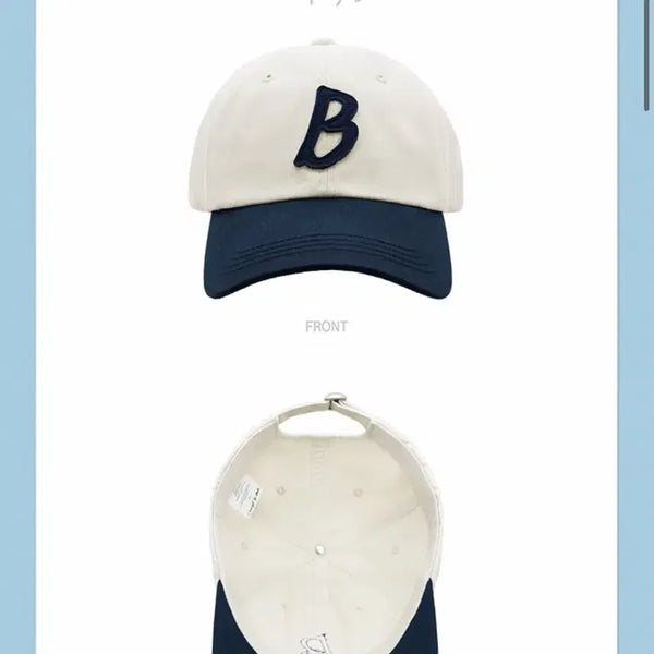 [BUNJANG] Byun Woo-seok 'B' Logo Embroidered Baseball Cap / 변우석 볼캡 모자