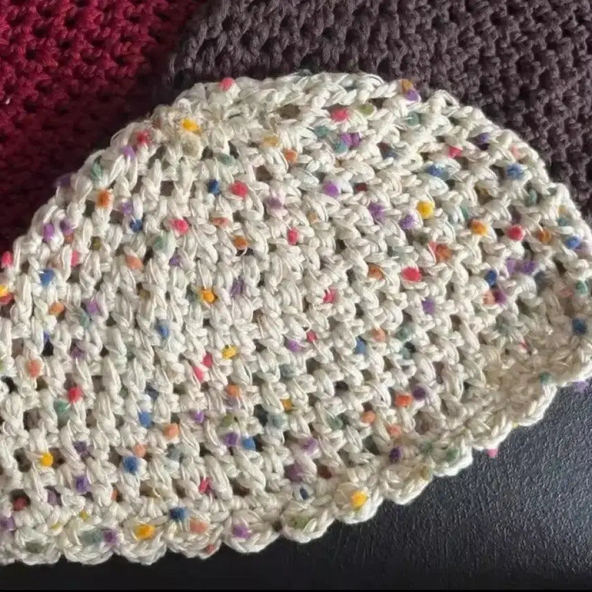 [BUNJANG] Colorful Knit Bucket Hat / 컬러풀 뜨개 버킷햇