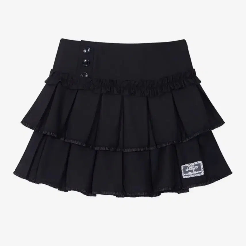 [BUNJANG] Illygo Dolly Pleats Mini Skirt Black S / 일리고 돌리 플리츠 미니 스커트 블랙 S