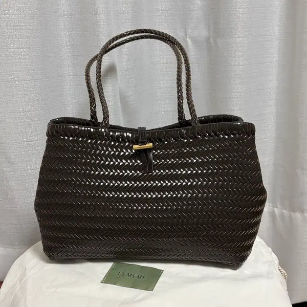 [BUNJANG] LEMAIRE Sac Tissage DeepBrown Weaving Bag Dragon Bag / 르메메 Sac Tissage DeepBrown 위빙백 드래곤백