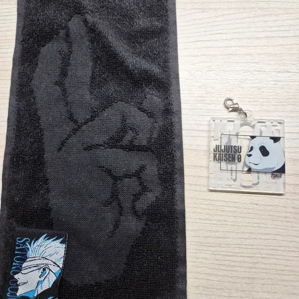 [BUNJANG] Jujutsu Kaisen Gojo Tawl and Panda Acrylic Keyring / 주술회전 하위상 고죠타월, 판다 아크릴 키링(급처)