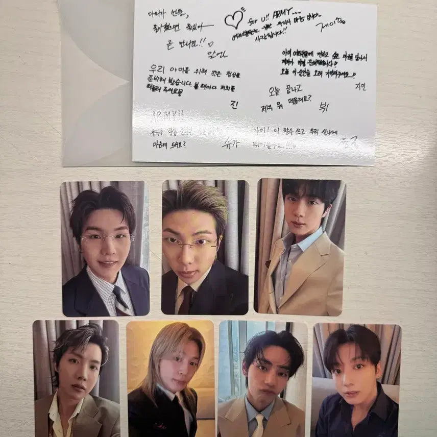 [BUNJANG] BTS Busan Concert Photocard & Handwritten Letter Set / 방탄 부산콘서트 포카