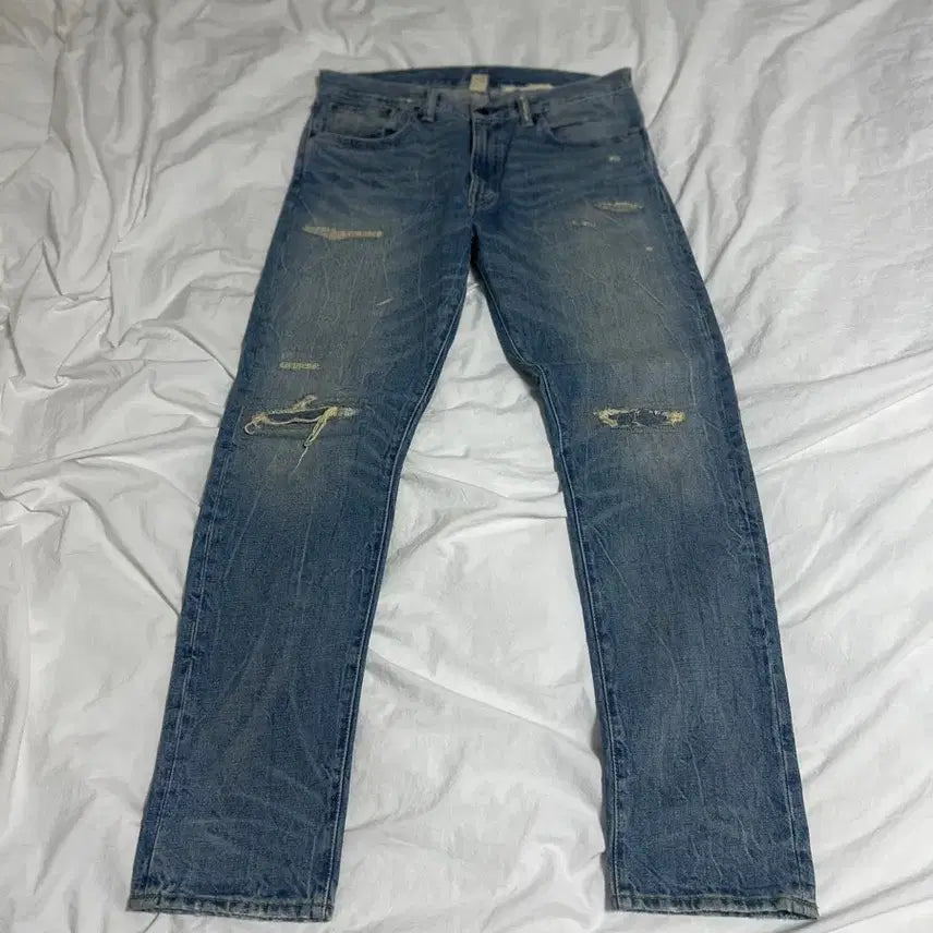 [BUNJANG] RRL Slim Narrow Washed Denim Jeans 32/30 / RRL / 슬림내로우 워싱데님진 / 32/30