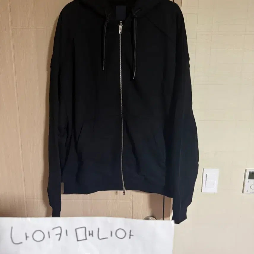 [BUNJANG] Juun.J Double Layered Hooded Zip-Up Black L Size / [L] 준지 더블 레이어드 후드 집업 블랙