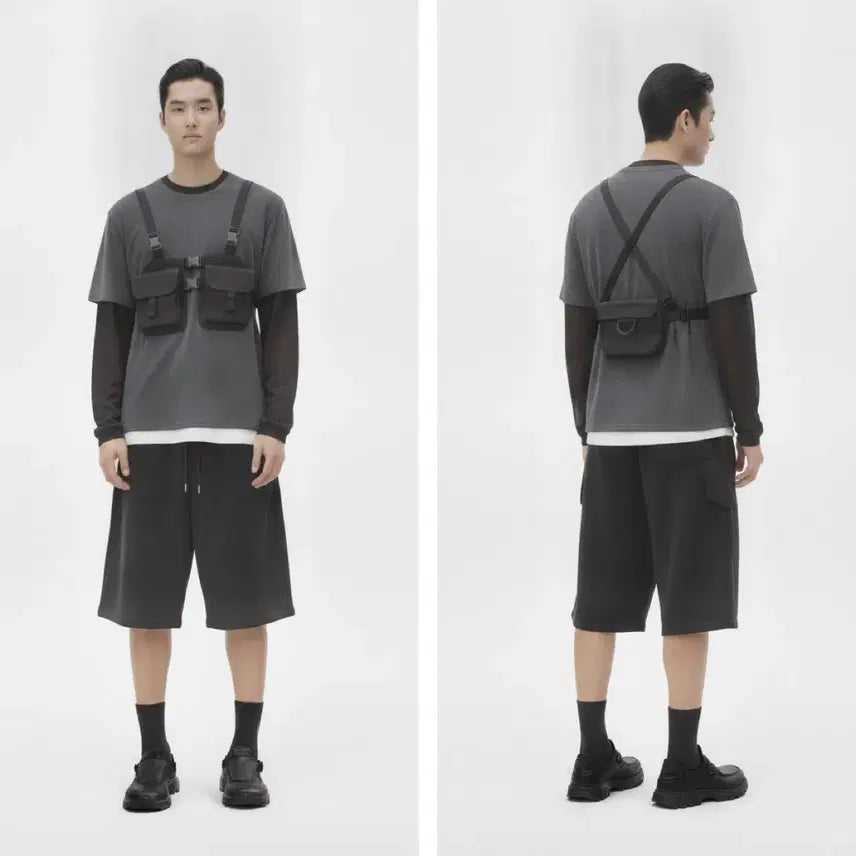 [BUNJANG] Bermuda Hapho Hammer Loop Pants (Black) / 새제품) 버뮤다 합포 헤머루프 팬츠 (블랙)