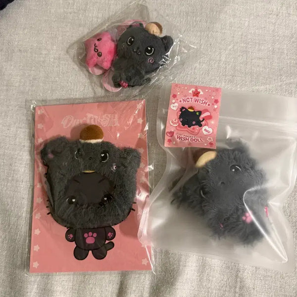 [BUNJANG] NCT WISH Riku Kurih Mini Doll Set with Hat and Pocket Doll / 엔시티 위시 리쿠 쿠리 굿즈 일괄 미니돌 위시돌 모자 포켓위시돌