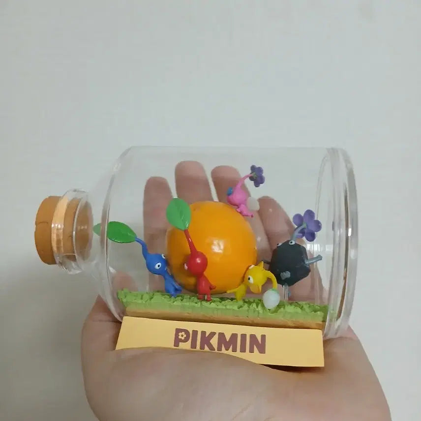 [BUNJANG] Pikmin Glass Jar Ornament with Keychain / 피크민 굿즈