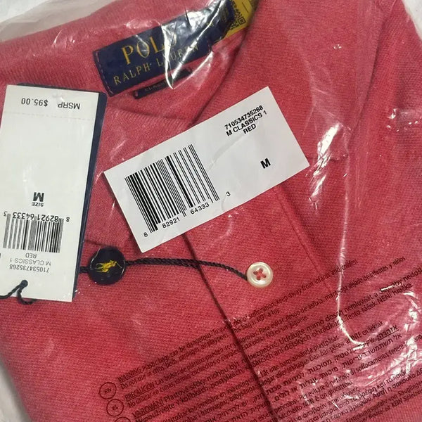 [BUNJANG] Polo Ralph Lauren Classic Fit Pique Shirt - Red, Size M / 폴로랄프로렌 / 클래식핏 피케셔츠 / M