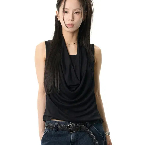 [BUNJANG] REETKEEM Pin Off Sleeveless Black / REETKEEM 릿킴 핀 오프 슬리브리스 블랙