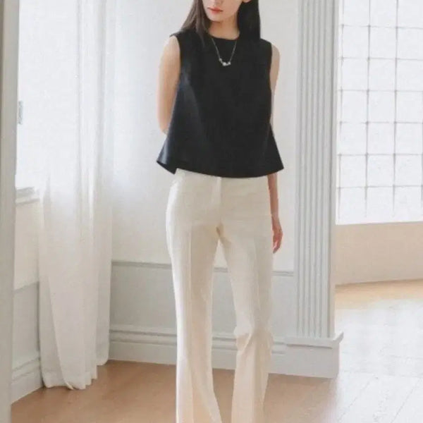 [BUNJANG] Eune Lady Slacks Bootcut Ivory Size 44 / 으네 레이디 슬랙스 부츠컷 아이보리 44사이즈