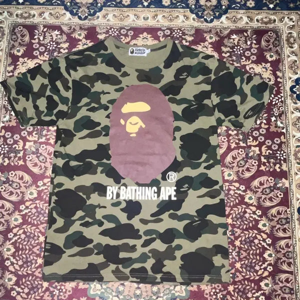[BUNJANG] BAPE Camo Big Logo Short Sleeve T-Shirt L / BAPE 베이프 카모 빅로고 반팔 L