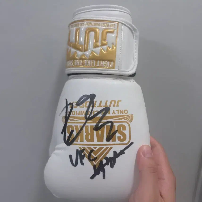 [BUNJANG] Park Jun Yong Signed UFC Gloves / UFC 박준용 선수 친필 사인 글러브