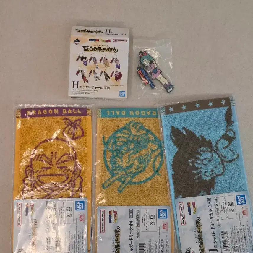 [BUNJANG] Dragon Ball Ichiban Kuji Chronicle Prize D - Mini Towels & Bulma Strap Set / 드래곤볼 크로니클 제일복권 하위상 4종