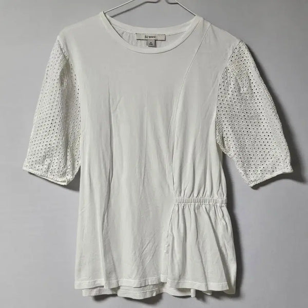 [BUNJANG] SJ WANI Sheer Blouse White / 55)(손정완)SJ WANI 시스루 블라우스 흰색