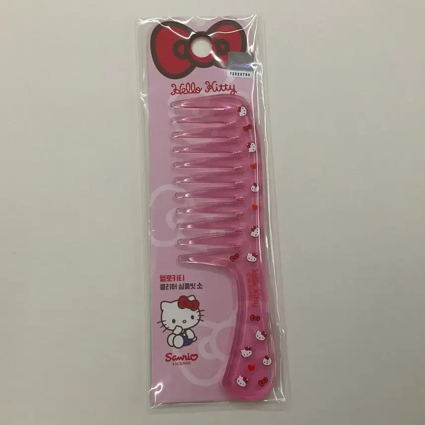 [BUNJANG] Hello Kitty Transparent Mini Comb Sanrio Authentic / 새상품 헬로키티 투명 미니 빗 산리오정품