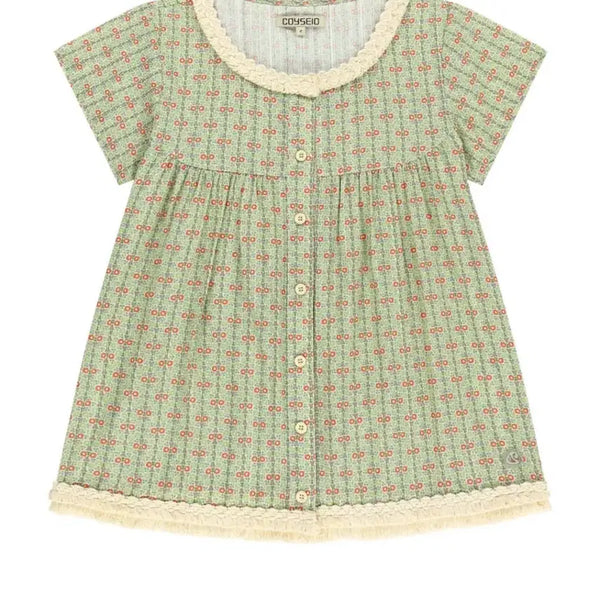 [BUNJANG] Koiseio Fringe Shirring Blouse Size 2 / 코이세이오 프린지 셔링 블라우스