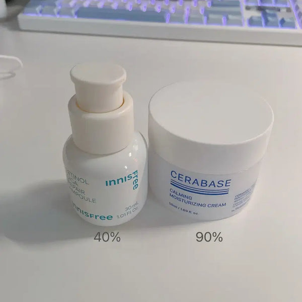 [BUNJANG] Innisfree Retinol Cica Repair Ampoule + Real Barrier Soothing Cream Set / 이니스프리 레티놀 시카흔적 앰플+리얼베리어 수딩크림