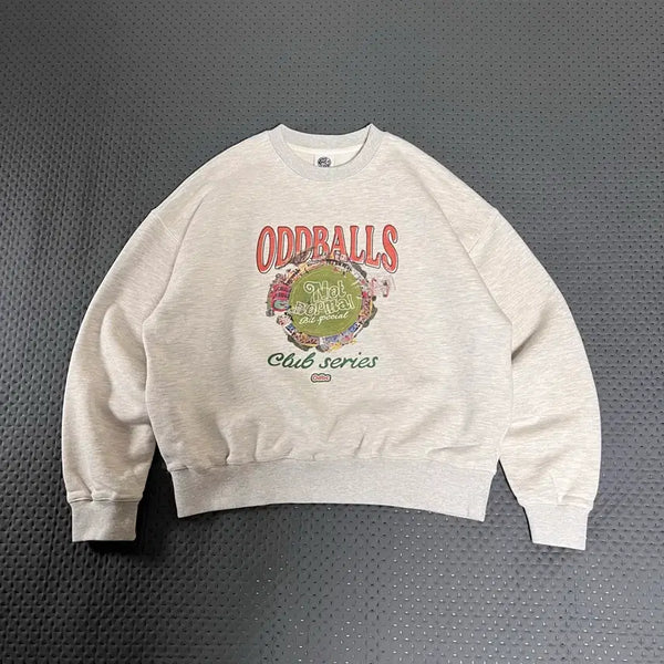 [BUNJANG] ODDBALLS CLUB Park Sweatshirt Oatmeal / 오드볼스클럽 파크 스웻셔츠 오트밀