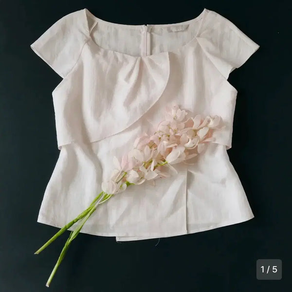 [BUNJANG] Frontlab Mint Blue Blouse Size S / 유제 프론트랩 블라우스 민트블루S사이즈
