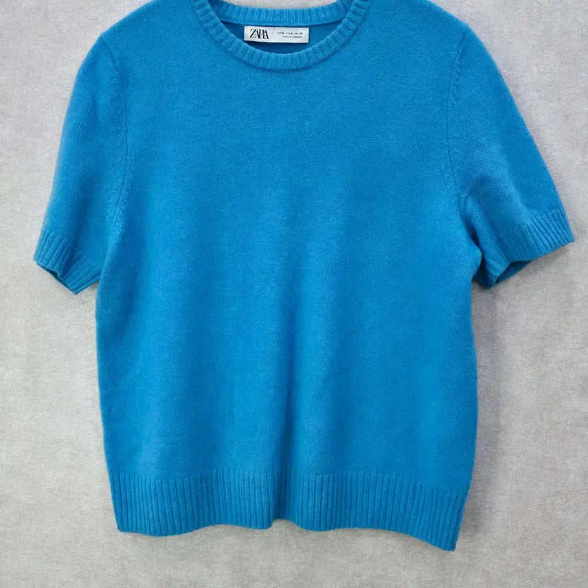 [BUNJANG] Zara 100% Wool Short Sleeve Knit / ZARA 자라 울 100% 반팔 니트