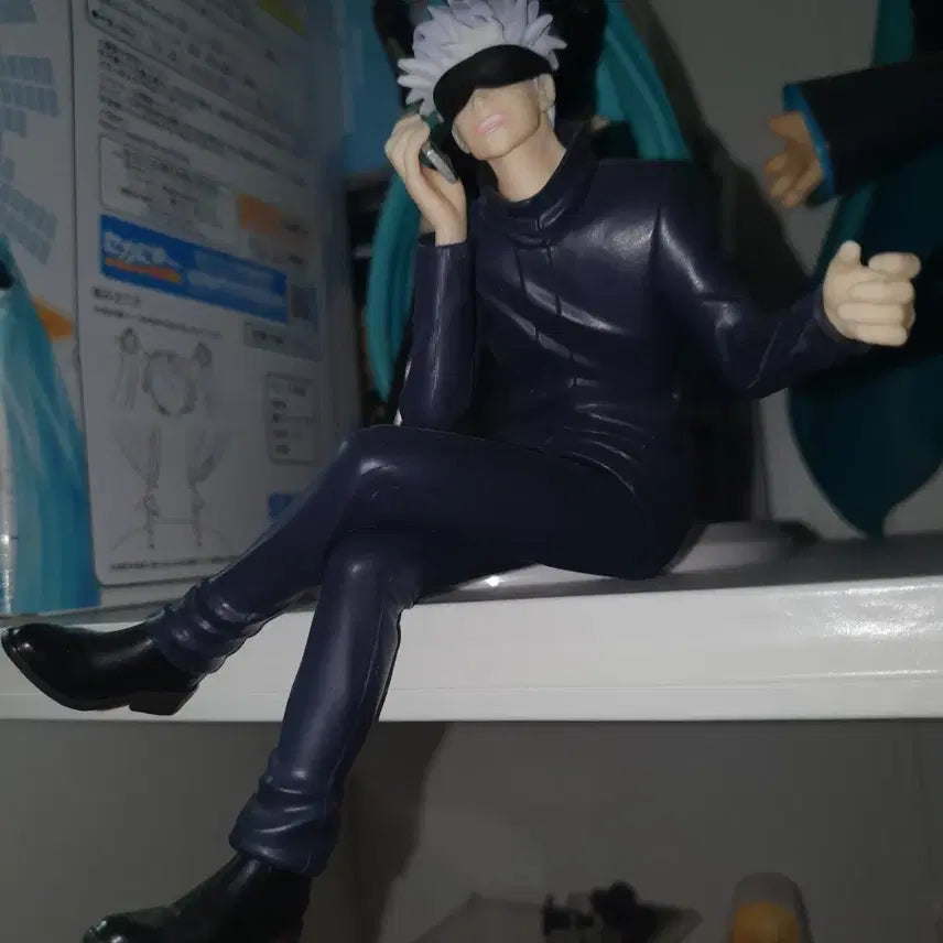 [BUNJANG] Jujutsu Kaisen Satoru Gojo Sega Chokonose Noodles Stopper Figure (Box Not Included) / 주술회전 고죠 세가 쵸코노세 피규어 누들스토퍼(상자없음)