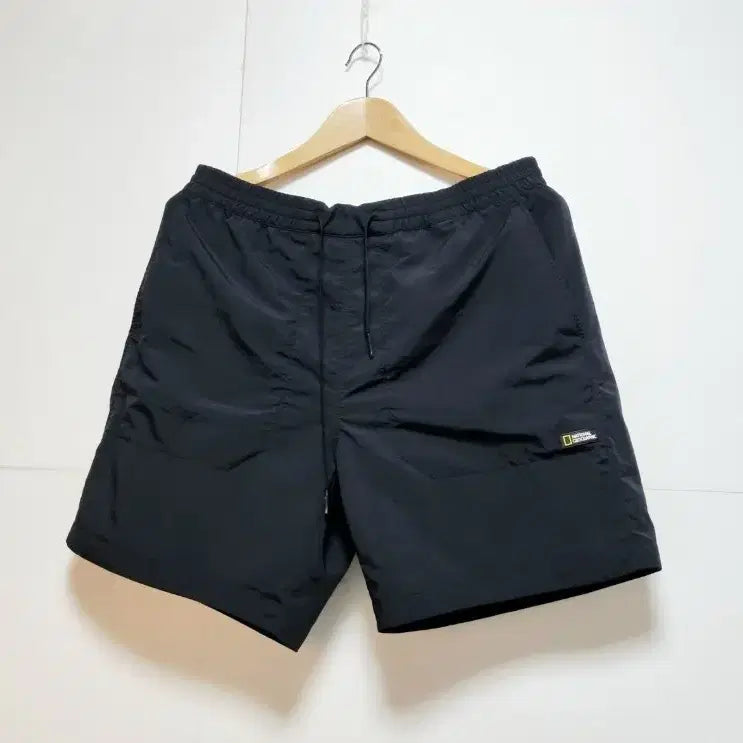 [BUNJANG] National Geographic Men's Big Size Lightweight Woven Training Shorts Black / 남성 빅사이즈 내셔널지오그래픽 검정 경량 우븐 반바지 바지 트레이닝복