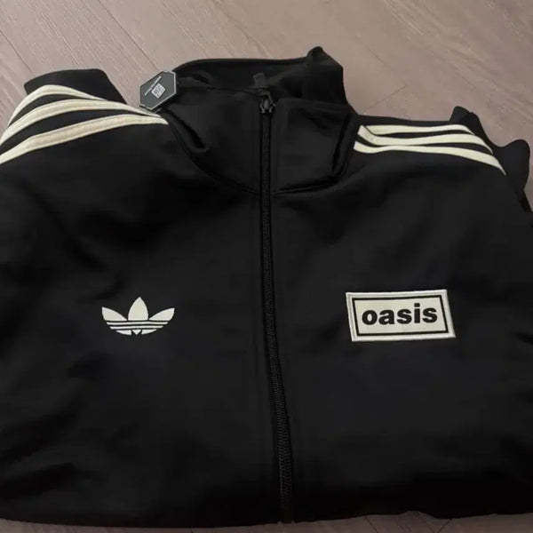 [BUNJANG] Adidas Oasis Collaboration Track Top Black / 아디다스 오아시스 콜라보 트랙탑 블랙 (S급)