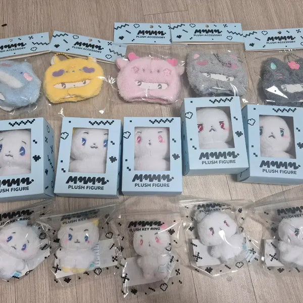 [BUNJANG] PLAVE Mumeimu Doll + Hat + Keyring Bundle Set (Sealed) / 플레이브 므메미무 인형+모자+키링 미개봉 새상품 일괄
