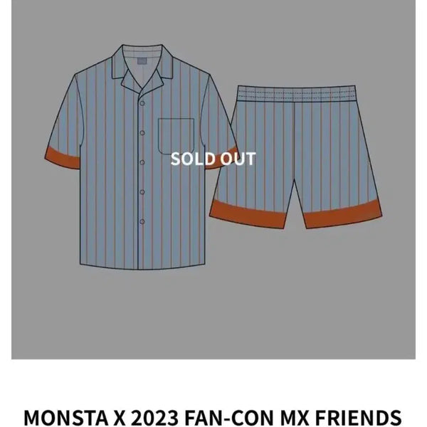 [BUNJANG] MONSTA X MX Friends Kihyun Pajama Set / (새상품) 몬스타엑스 mx friends 기현 파자마 잠옷 세트