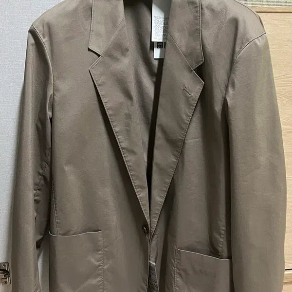 [BUNJANG] Uniqlo U Relaxed Fit Jacket + Tuck Wide Pants Set-up Brown / [M, 73] 유니클로u 릴랙스핏재킷+턱와이드팬츠 34브라운 셋업
