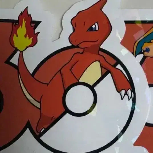 [BUNJANG] Pokemon 30th Anniversary Logo Sticker - Charizard / 포켓몬 30주년 로고 스티커 리자드