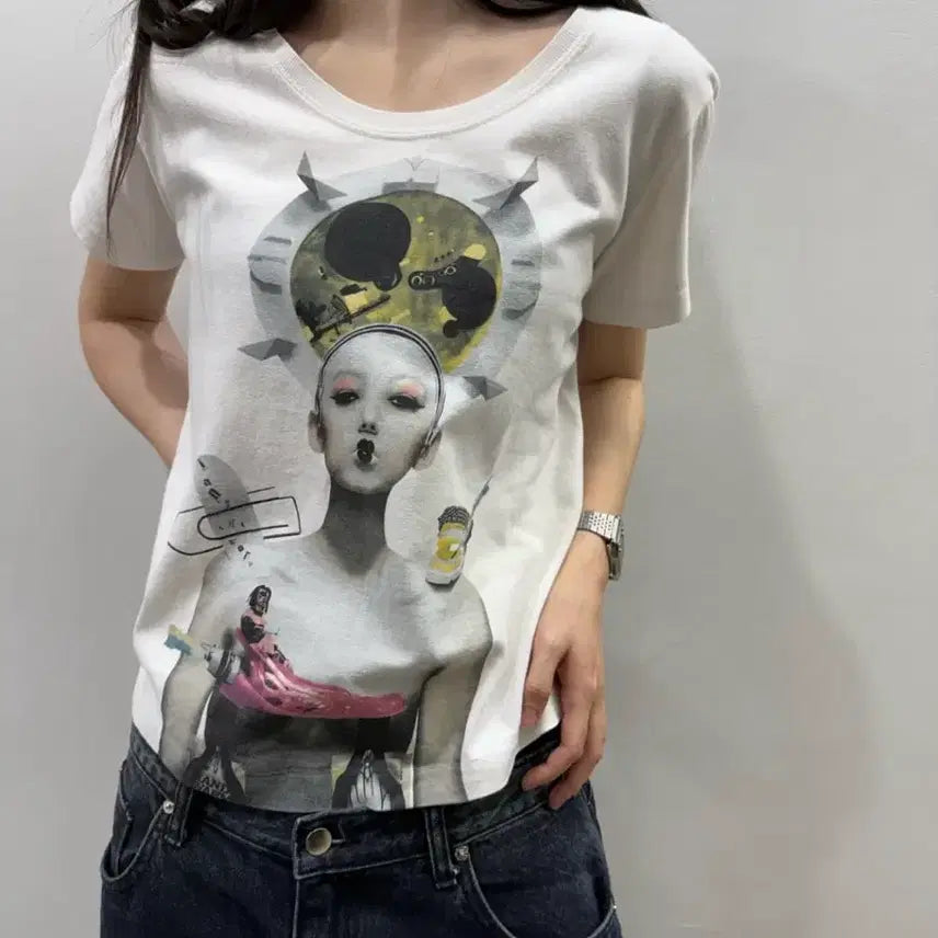 [BUNJANG] Juun.J x Alex & Felix Graphic Artwork T-Shirt / 준지 x 알렉스앤펠릭스 그래픽 아트워크 티셔츠