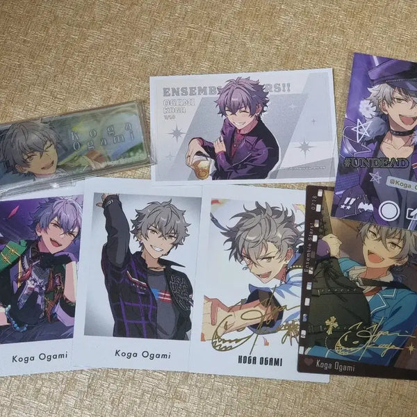 [BUNJANG] Ensemble Stars! Koga Ogami Acrylic Name Tag & Pasa Bundle / 앙스타 오오가미 코가 아크릴 명찰 파샤 일괄