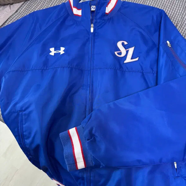 [BUNJANG] Samsung Lions Under Armour Issued Player Jacket 110 / 삼성라이온즈 언더마머 점퍼 자켓 지급용