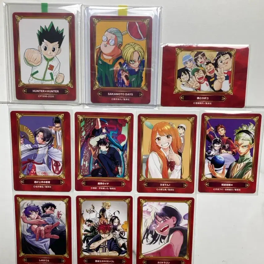 [BUNJANG] Hunter x Hunter & More Trading Cards Bundle Set / 일괄)2026 점프페어 애니메이트 특전 카드-마남의 이치,헌터x헌터등